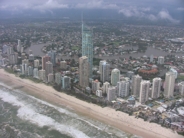 Gold Coast z Helikoptera.