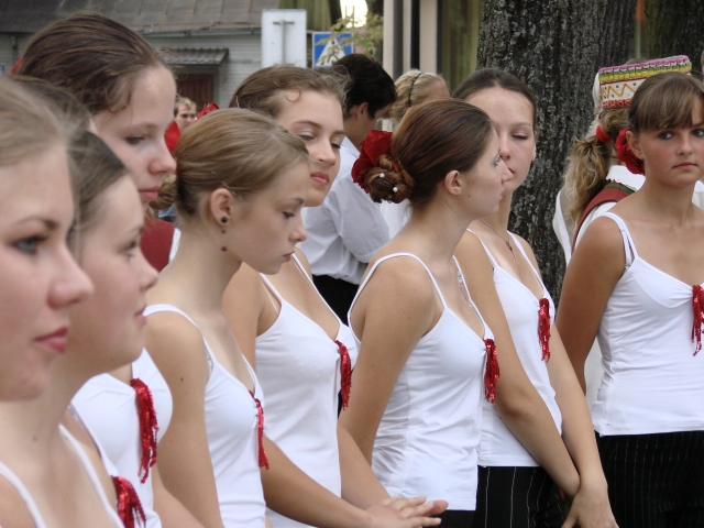 Młody sespół z domu kultury Prienai.